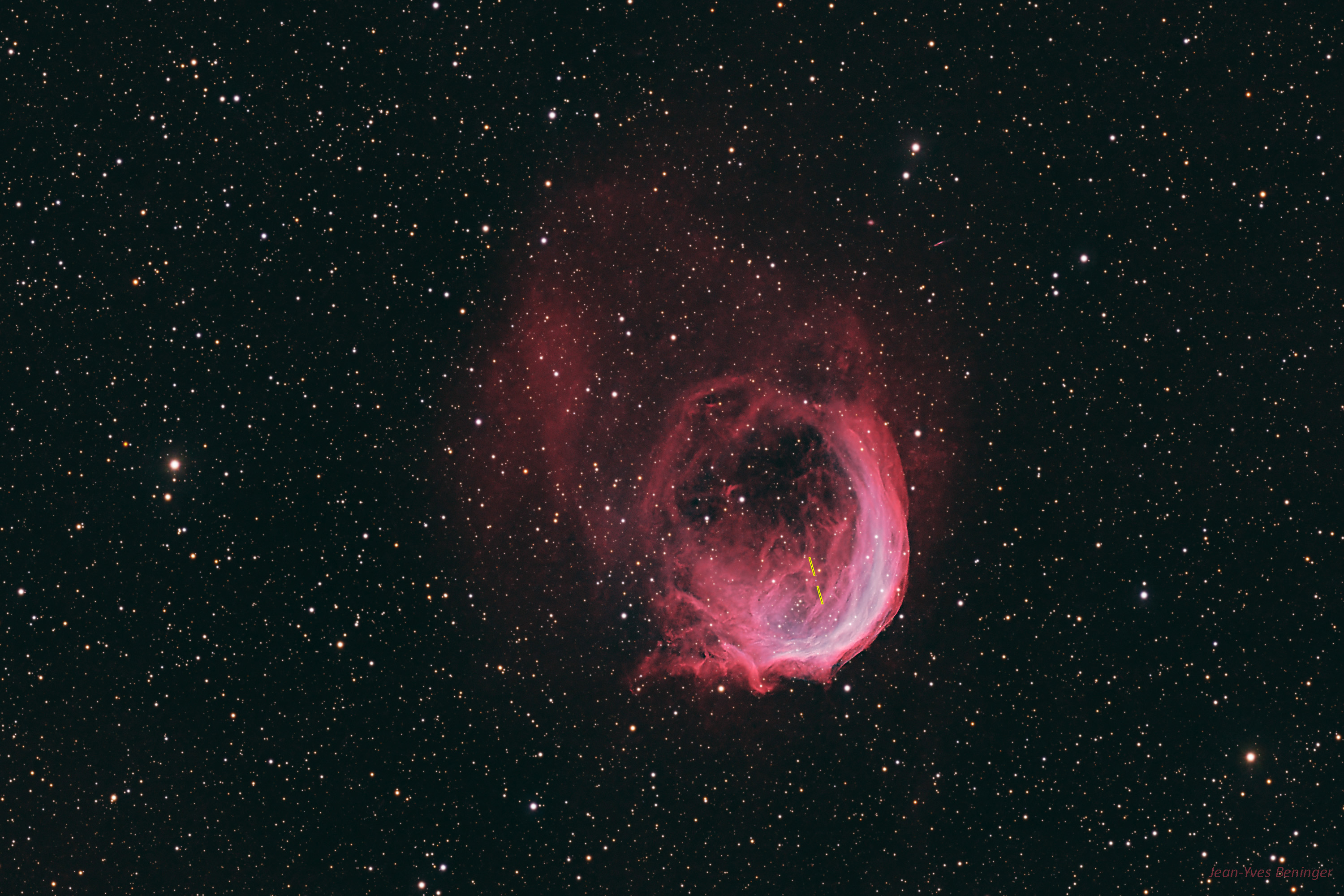 sh2-188 and its central star WD 0127+581